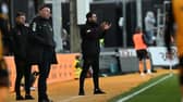 Doncaster Rovers boss Danny Schofield on the touchline at Newport County.