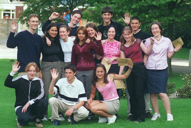 .A level pupils at All Saints school who all achieved excellent results  in 1999