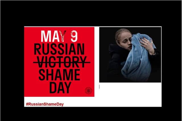 People are being urged to shame Russia on its National Victory Day.