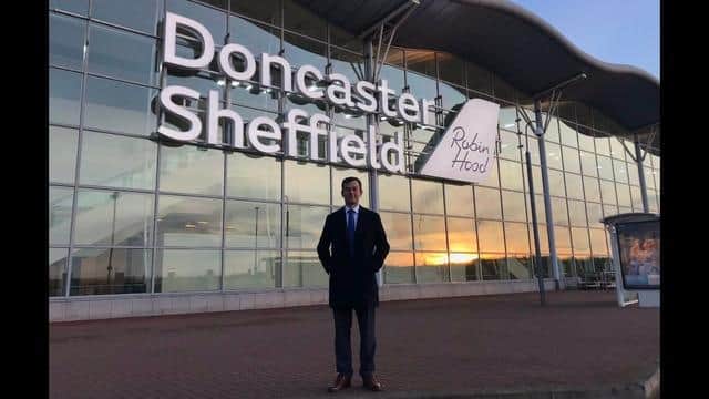 Mr Fletcher at Doncaster Sheffield Airport
