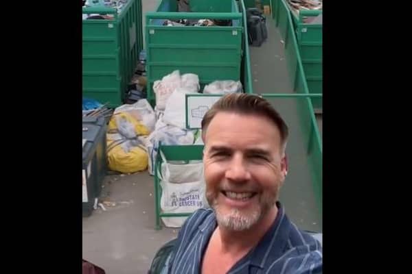 Will Take That's Gary Barlow be spending a "very nice day out" at Doncaster's Household Waste Recycling Centres? (Photo: City of Doncaster Council/X).