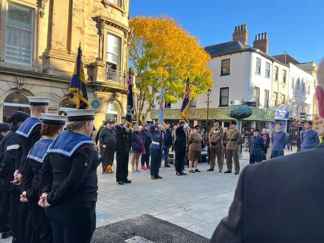 A silence was held outside the Mansion House.