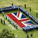 Military personnel staged a stunning tribute on Armed Forces Day.