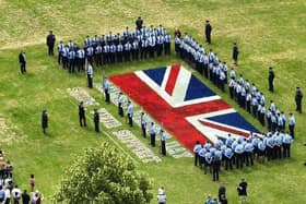 Military personnel staged a stunning tribute on Armed Forces Day.
