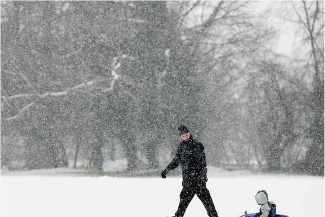 Five hours of heavy snow is forecast for Doncaster tomorrow.