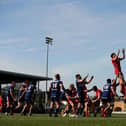 Doncaster Knights in action at Castle Park. Photo: David Rogers/Getty Images