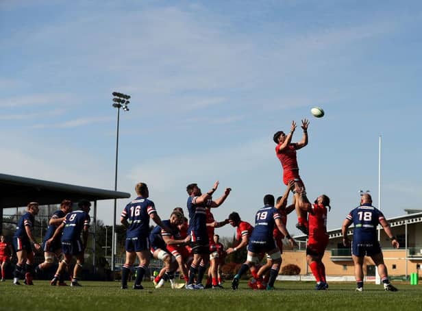 Doncaster Knights in action at Castle Park. Photo: David Rogers/Getty Images