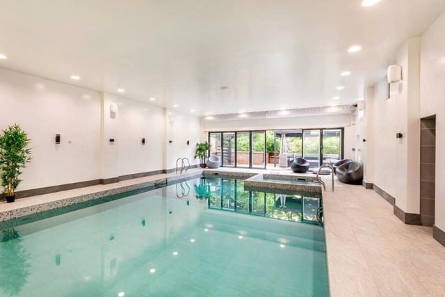 The indoor swimming pool forms part of the property's full leisure facilities.