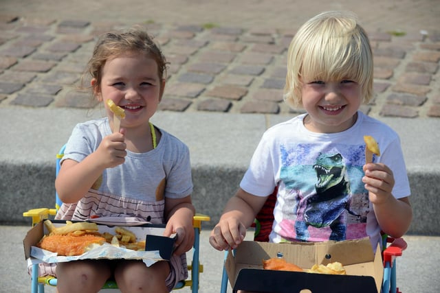 Marg Tony Cordero said: "Born in Sunderland living abroad. But there's nothing like the fish and chips from Sunderland." Meadow and her brother Oscar enjoy a treat at Seaburn in this great picture.