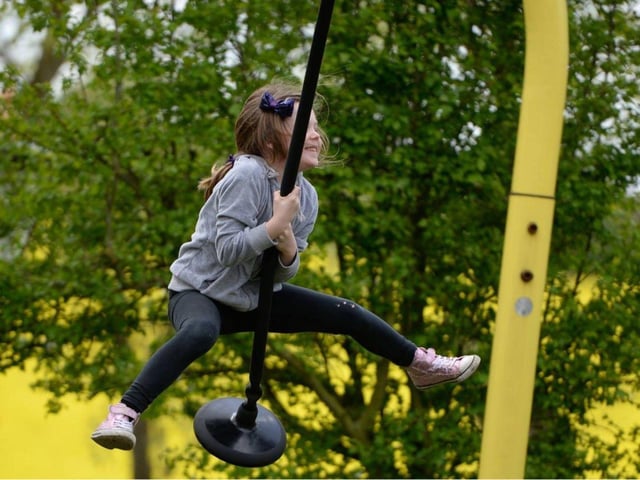 Zipwire fun in the play parks at Tropical Butterfly House