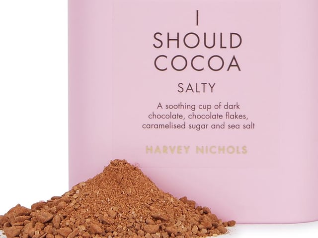 We love the sweet salty taste of this rather unusual hot chocolate.
I Should Cocoa Salty Hot Chocolate £12.95 Harvey Nichols (www.harveynichols.com)