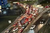 There is traffic chaos in Doncaster this morning following an incident in the Frenchgate tunnels. (Photo: Ryan Ryan).