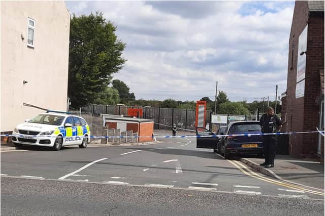 The road leading to Jupiter Business Park has been sealed off.