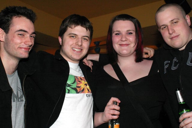 Luke Gleadall, Simon Constantine, Rowie Eagleton, Richard Barber in 2003