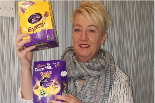 Michelle McMahon is collecting Easter eggs for Doncaster children.