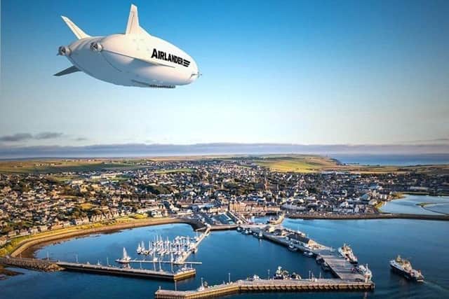 The Airlander will be produced at a huge new factory in Doncaster.