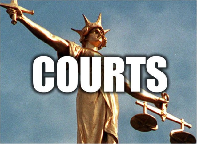 Marvin Stacey appeared in court after police found a large knife in his car.