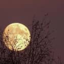 The supermoon, called Beaver Moon, rises in the UK at around 3.30pm GMT.