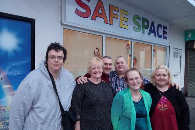 Staff and Volunteers at the Safe Space in Intake, Doncaster, which is designed to help people who are suffering a mental health crisis