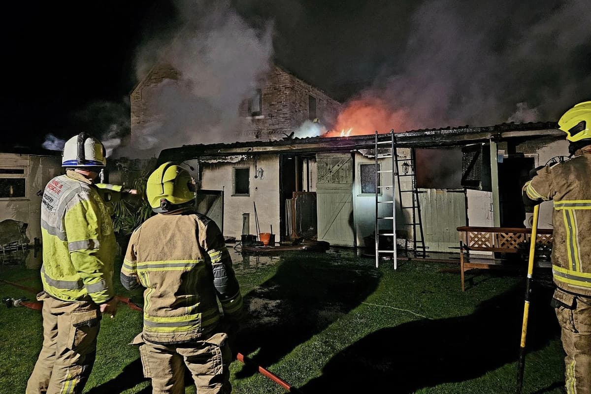 Photos show extent of Doncaster blaze which saw horses and rabbits rescued 