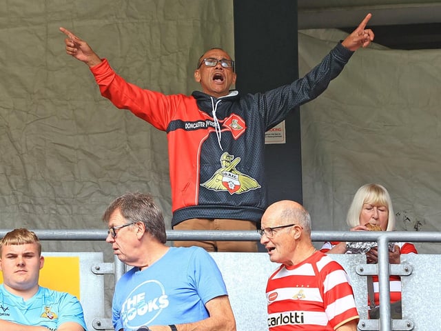 Doncaster Rovers fans backed their side all the way to a fine point at MK Dons.