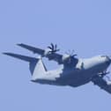 The huge RAF aircraft was spotted in the skies over Doncaster. (Photo: Tony Critchley).