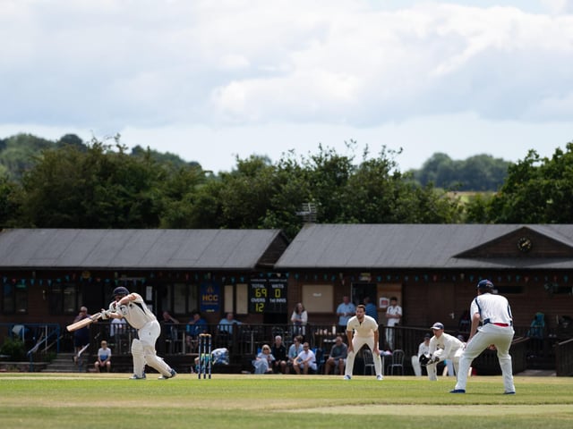 Hambledon Cricket Club return to action at Ridge Meadow. Pic: Jordan Pettitt/Solent News & Photo Agency