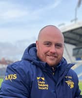 Leeds Rhinos Head Groundsperson Ryan Golding at Headingley Rugby Stadium