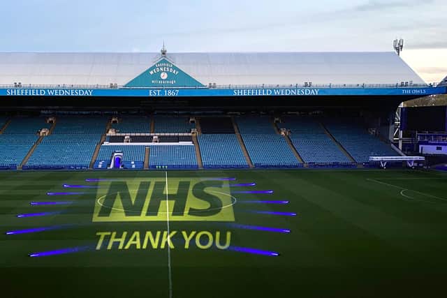 Football's NHS Thank You: Sheffield Wednesday's Hillsborough ground.