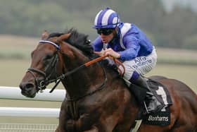 Jim Crowley aboard Baaeed. Photo: Alan Crowhurst/Getty Images