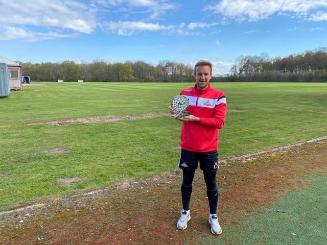 James Coppinger receives the Sir Tom Finney Award