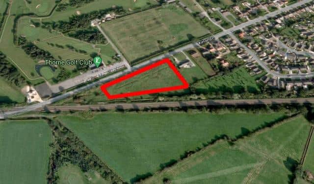 Applicant Michael Hardwick wants to build the four-bedroomed detached properties on green space across from Thorne Golf Club off Kirton Lane.
