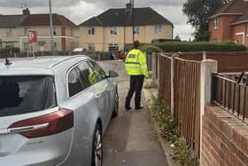 A string of vehicles were attacked in a series of incidents across Bentley.