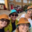 Tickhill Running and Athletics club members in their Scooby-Doo themed hats