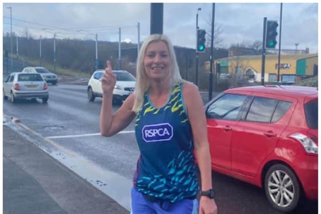 Cheryl Hague is taking on the London Marathon in aid of the RSPCA.