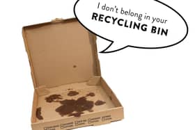 Did you know that pizza boxes don't belong in the recycling bin?