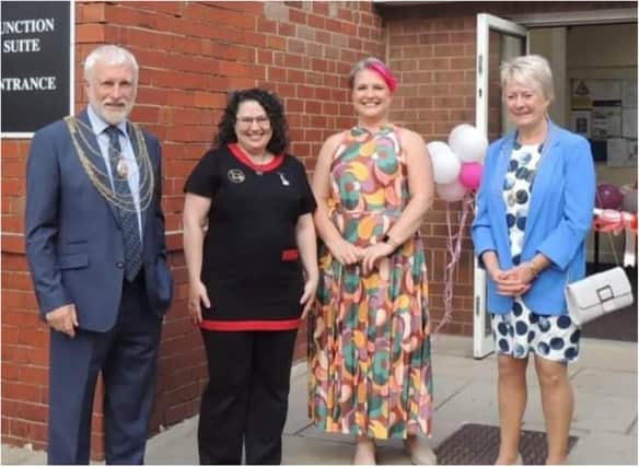 The businesses in Rossington were opened by the Mayor and Mayoress Allen and Liz Jones.
