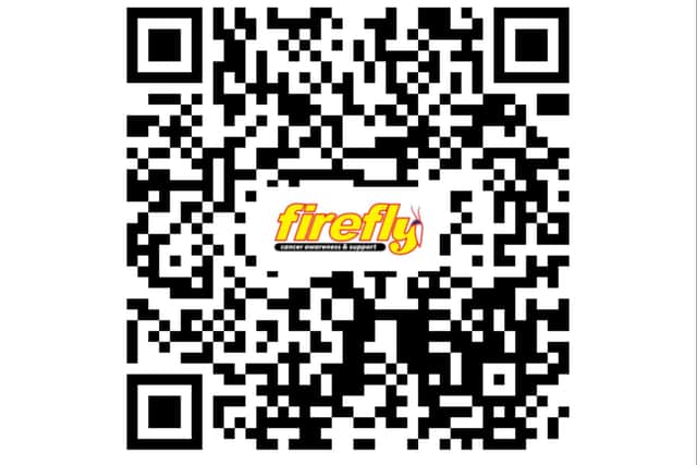 Scan in the QR code to make a donation to our Mission Firefly appeal.