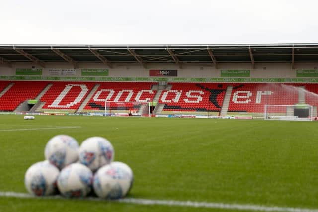 A general view of the Eco-Power Stadium, home of Doncaster Rovers (photo by William Early/Getty Images).