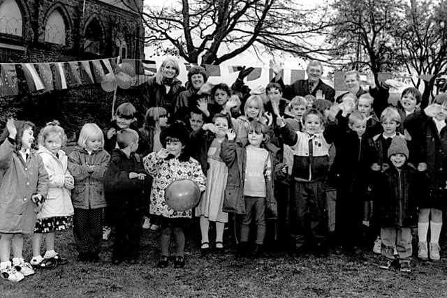 Denaby Main Primary School pupils planted a tree and bulbs at the Denaby Main Memorial Park in 1996
