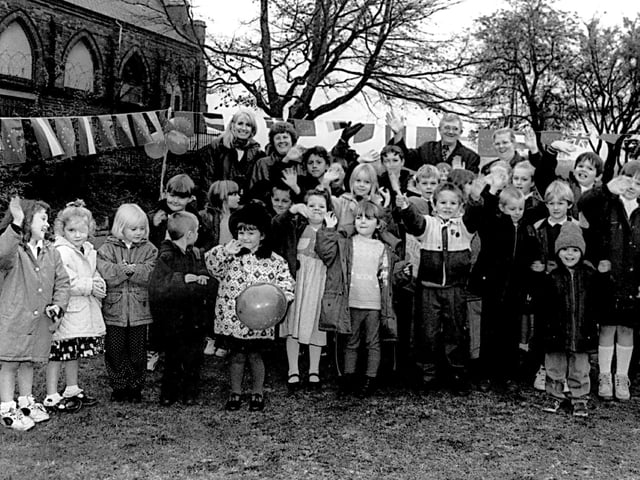 Denaby Main Primary School pupils planted a tree and bulbs at the Denaby Main Memorial Park in 1996