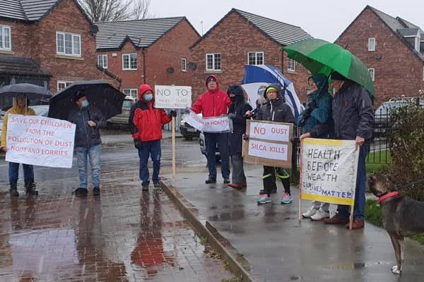 Residents protested against the plan