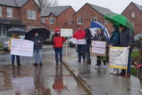 Residents protested against the plan