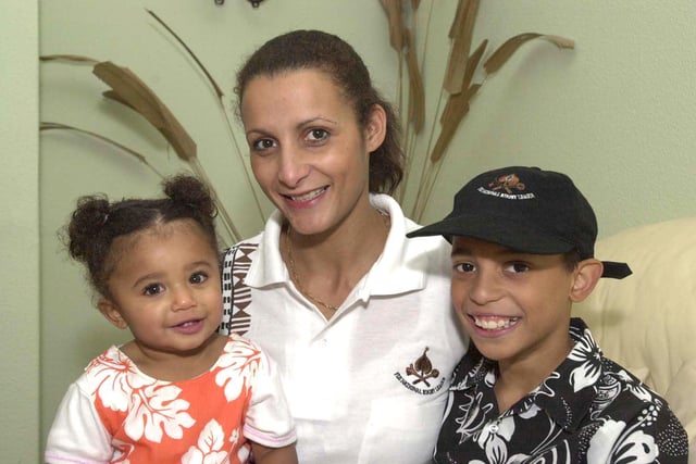 Pictured at their home on  Thorpe House Road, Norton Lees, Sheffield is Carolyn Wellington-Sovatabua, and her two children  Carlton 10 and Maritina 11 months. Their father is former Sheff Eagles player Waisale Sovatabua.