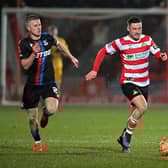 Picture:Andrew Roe/AHPIX LTD, Football, Emirates FA Cup Fourth Round, Doncaster Rovers v Crystal Palace, Eco Power Stadium, Doncaster, UK, 10/02/2025, K.O 7:45PM

Doncaster Rovers' Luke Molyneux dribbles with the ball
