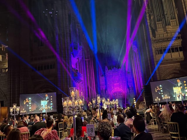 Liverpool cathedral at the awards night
