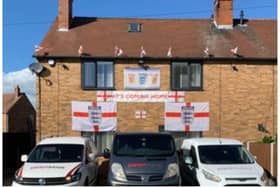 Allan Scholey has decked out his Edenthorpe home with England memorabilia for Euro 2024.