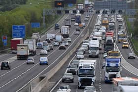 Traffic on the M1 before junction 33. National Highways has announced a series of safety upgrades for Smart Motorways, but the widow of a man killed on the M1 says they do not do enough.