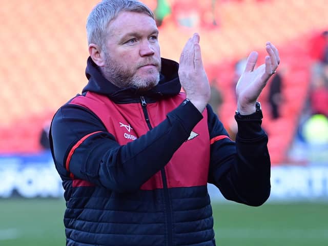 Doncaster Rovers boss Grant McCann.