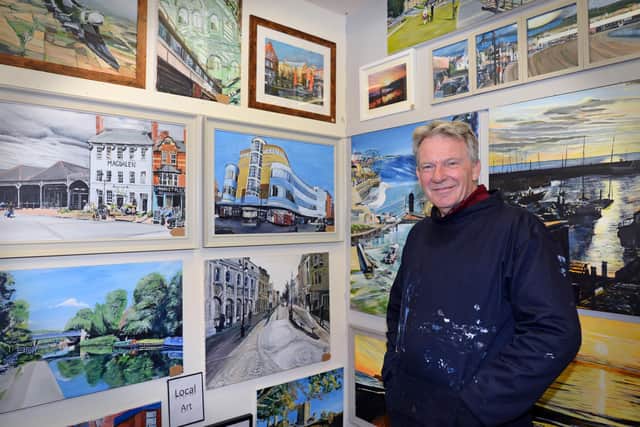 Local artist Andy Hollinghurst, pictured.